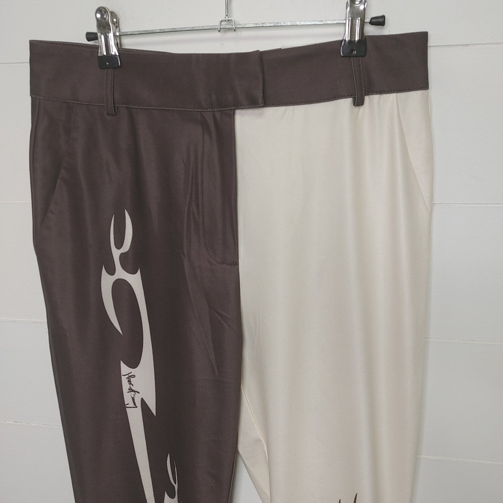 House Of Sunny Total Tribal Satin Pants Size L - Picture 3 of 10